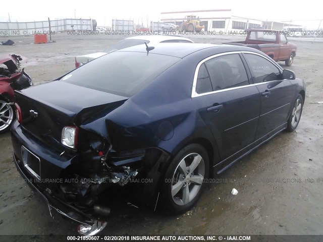 1G1ZC5E19BF123589 - 2011 CHEVROLET MALIBU 1LT 蓝色 照片 4