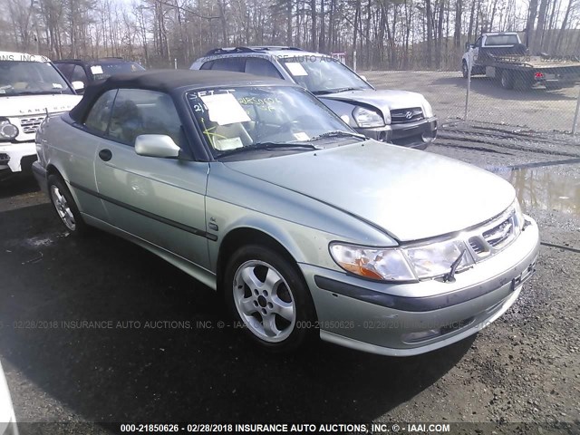 YS3DF78K517005467 - 2001 SAAB 9-3 SE GREEN photo 1