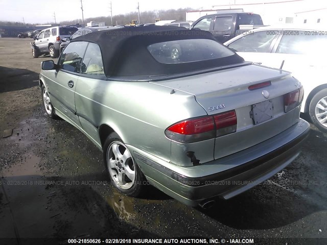 YS3DF78K517005467 - 2001 SAAB 9-3 SE GREEN photo 3