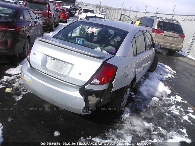 1G8AJ55F67Z148469 - 2007 SATURN ION LEVEL 2 SILVER photo 4