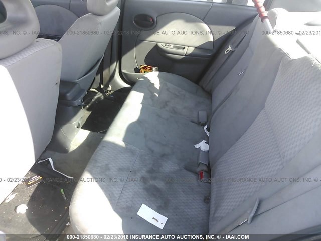 1G8AJ55F67Z148469 - 2007 SATURN ION LEVEL 2 SILVER photo 8