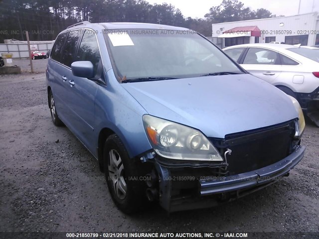 5FNRL38786B021092 - 2006 HONDA ODYSSEY EXL ლურჯი ფოტო 1