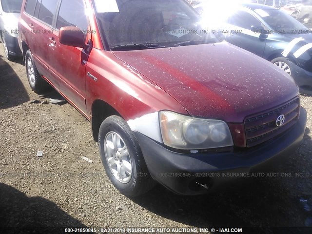 JTEHF21A520044305 - 2002 TOYOTA HIGHLANDER LIMITED RED photo 6