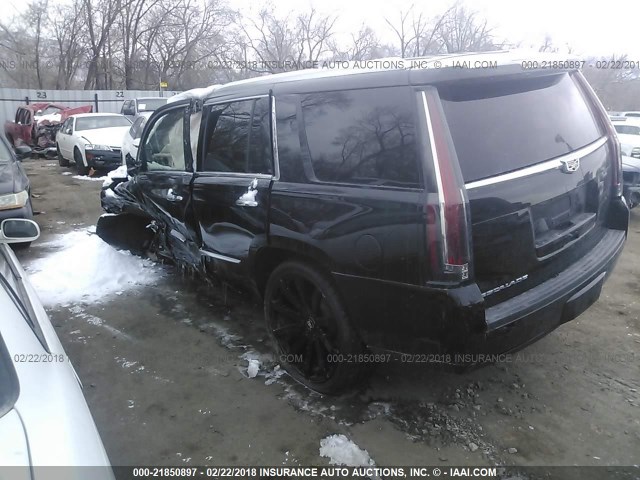 1GYS4MKJ1FR669676 - 2015 CADILLAC ESCALADE LUXURY შავი ფოტო 3