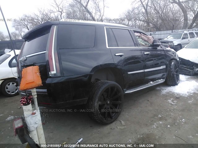 1GYS4MKJ1FR669676 - 2015 CADILLAC ESCALADE LUXURY შავი ფოტო 4