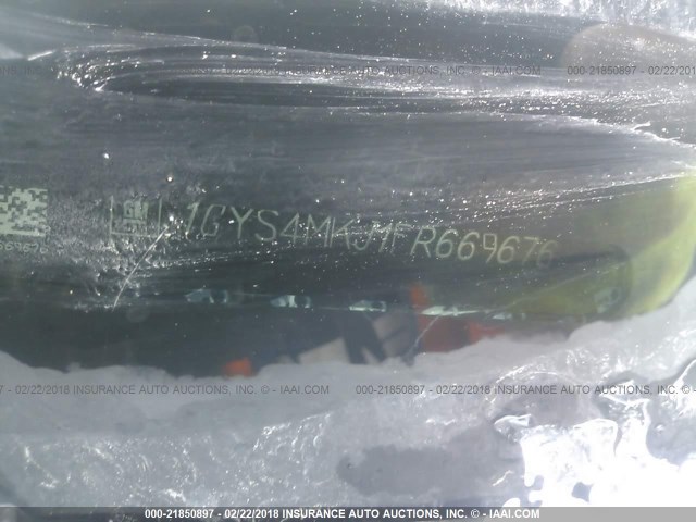 1GYS4MKJ1FR669676 - 2015 CADILLAC ESCALADE LUXURY შავი ფოტო 9