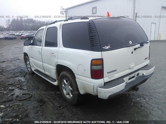 1GKEK63U53J234560 - 2003 GMC YUKON DENALI WHITE photo 3