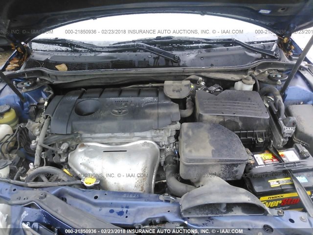 4T1BF3EKXBU647340 - 2011 TOYOTA CAMRY SE/LE/XLE BLUE photo 10