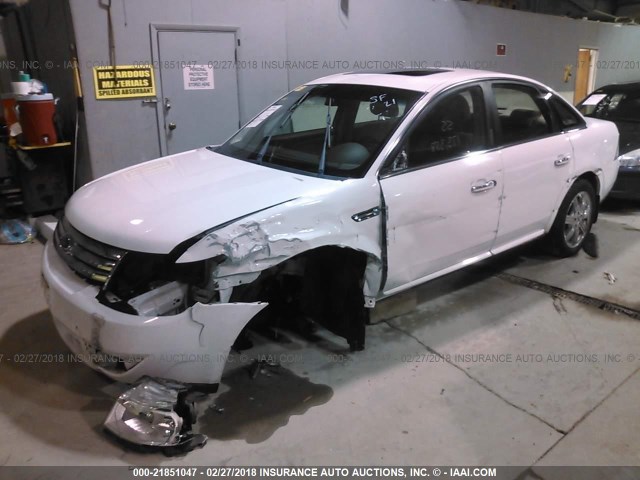 1FAHP28W08G166658 - 2008 FORD TAURUS LIMITED WHITE photo 2