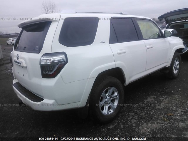 JTEBU5JR2G5358345 - 2016 TOYOTA 4RUNNER SR5 PREM/LTDL/TRAIL/TRD WHITE photo 4