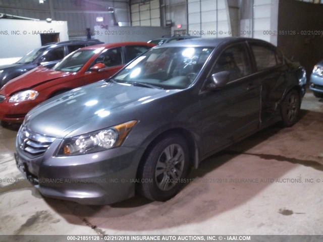 1HGCP2F63CA094942 - 2012 HONDA ACCORD SE GRAY photo 2