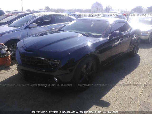 2G1FT1EW0B9164418 - 2011 CHEVROLET CAMARO 2SS BLACK photo 2