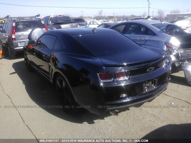 2G1FT1EW0B9164418 - 2011 CHEVROLET CAMARO 2SS BLACK photo 3