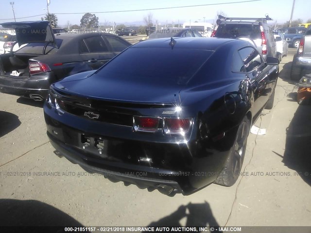 2G1FT1EW0B9164418 - 2011 CHEVROLET CAMARO 2SS BLACK photo 4