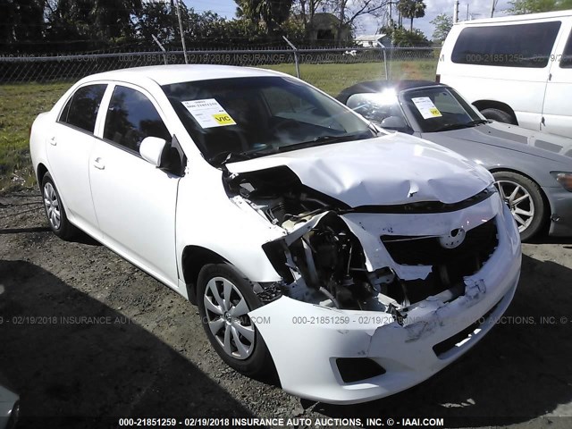 1NXBU4EE5AZ361674 - 2010 TOYOTA COROLLA S/LE/XLE WHITE photo 1