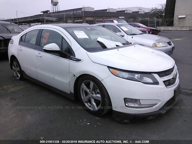 1G1RA6E42CU112176 - 2012 CHEVROLET VOLT WHITE photo 1