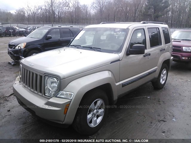 1J4PP2GK3AW114340 - 2010 JEEP LIBERTY SPORT 金色 照片 2