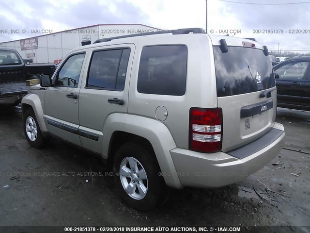 1J4PP2GK3AW114340 - 2010 JEEP LIBERTY SPORT 金色 照片 3