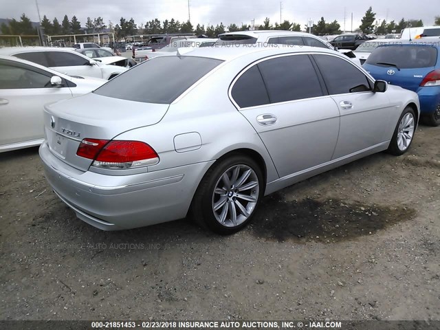 WBAHN83598DT83593 - 2008 BMW 750 LI SILVER photo 4