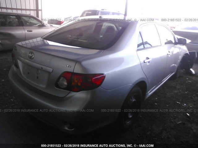 JTDBU4EE6AJ063110 - 2010 TOYOTA COROLLA S/LE/XLE SILVER photo 4