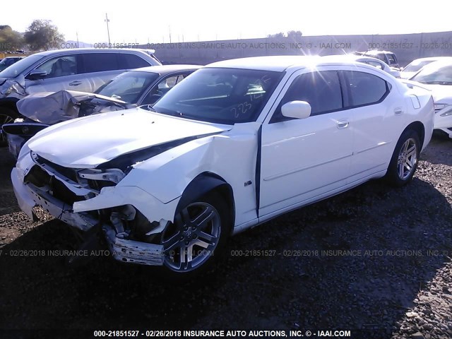 2B3CA3CV6AH286700 - 2010 DODGE CHARGER SXT WHITE photo 2