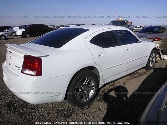 2B3CA3CV6AH286700 - 2010 DODGE CHARGER SXT WHITE photo 4