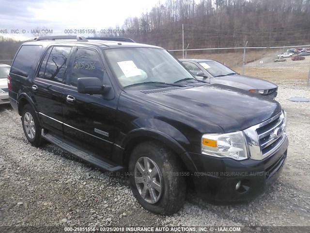 1FMFU15568LA83075 - 2008 FORD EXPEDITION XLT შავი ფოტო 1