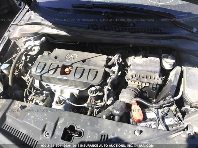 19VDE1F3XDE020868 - 2013 ACURA ILX 20 GRAY photo 10