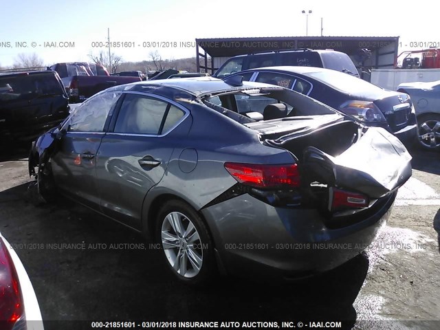 19VDE1F3XDE020868 - 2013 ACURA ILX 20 GRAY photo 3