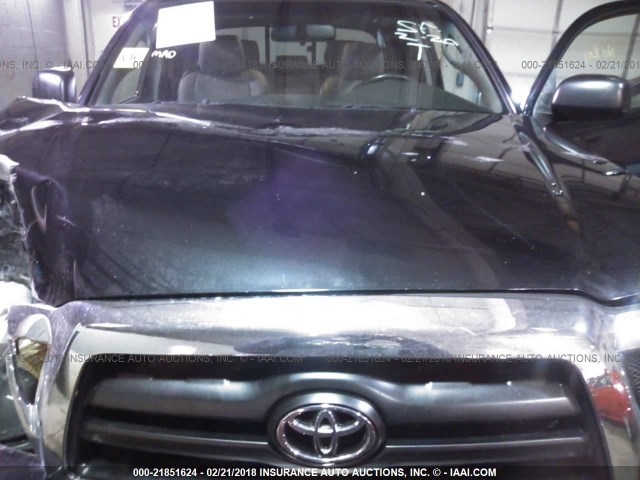 5TELU42N58Z569150 - 2008 TOYOTA TACOMA DOUBLE CAB შავი ფოტო 10
