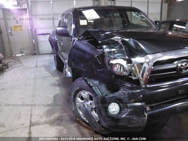 5TELU42N58Z569150 - 2008 TOYOTA TACOMA DOUBLE CAB BLACK photo 6