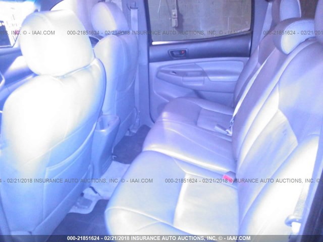 5TELU42N58Z569150 - 2008 TOYOTA TACOMA DOUBLE CAB შავი ფოტო 8
