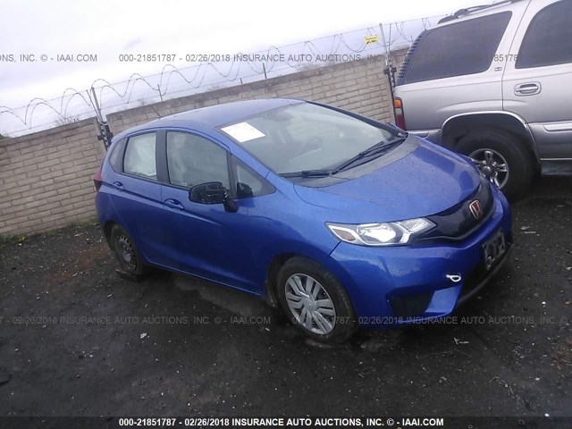 3HGGK5G58FM743780 - 2015 HONDA FIT LX BLUE photo 1