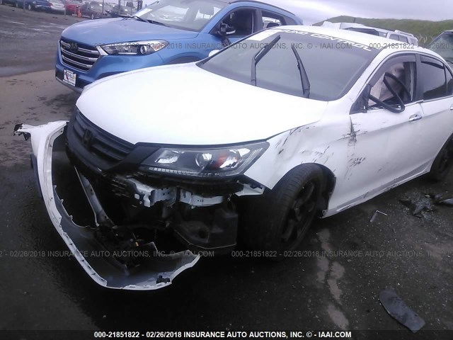 1HGCR2F58DA218013 - 2013 HONDA ACCORD SPORT WHITE photo 6