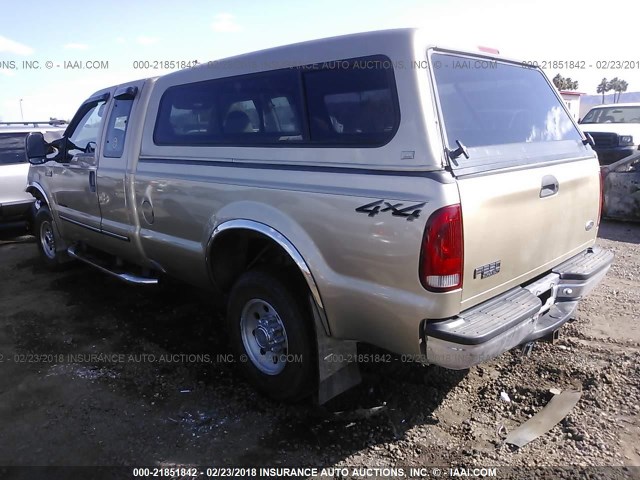 3FTNX21F0YMA56657 - 2000 FORD F250 SUPER DUTY GOLD photo 3