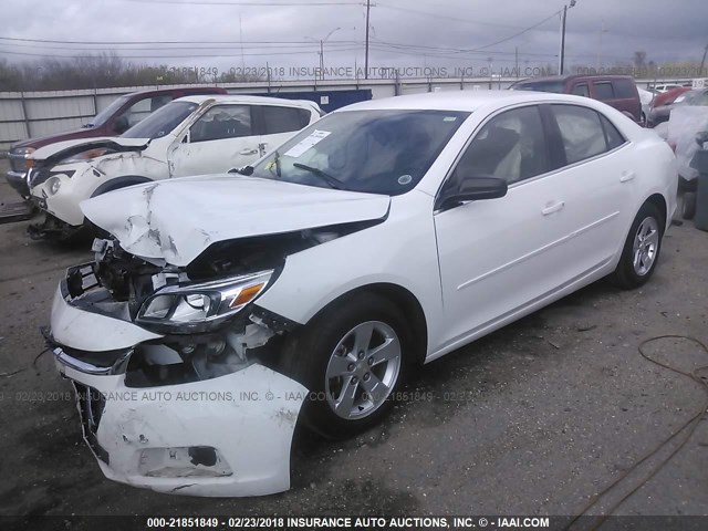 1G11A5SL5FF307717 - 2015 CHEVROLET MALIBU LS თეთრი ფოტო 2