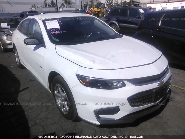 1G1ZC5ST7JF178529 - 2018 CHEVROLET MALIBU LS თეთრი ფოტო 1