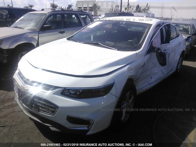 1G1ZC5ST7JF178529 - 2018 CHEVROLET MALIBU LS თეთრი ფოტო 2
