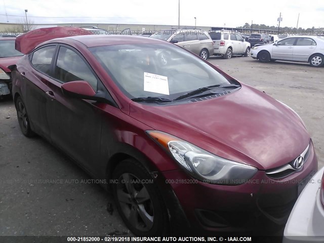 KMHDH4AE0DU799672 - 2013 HYUNDAI ELANTRA GLS/LIMITED RED photo 1