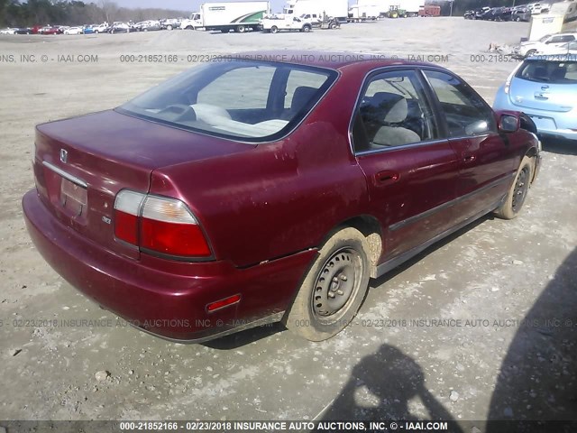 1HGCD5634TA075283 - 1996 HONDA ACCORD LX/EX RED photo 4