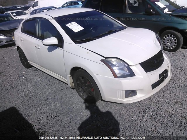 3N1AB6APXCL712622 - 2012 NISSAN SENTRA 2.0/2.0S/SR/2.0SL WHITE photo 1