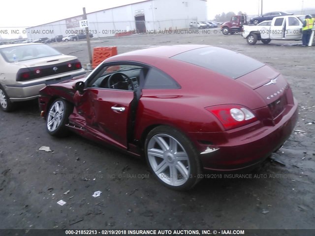 1C3LN69L38X074762 - 2008 CHRYSLER CROSSFIRE LIMITED RED photo 3