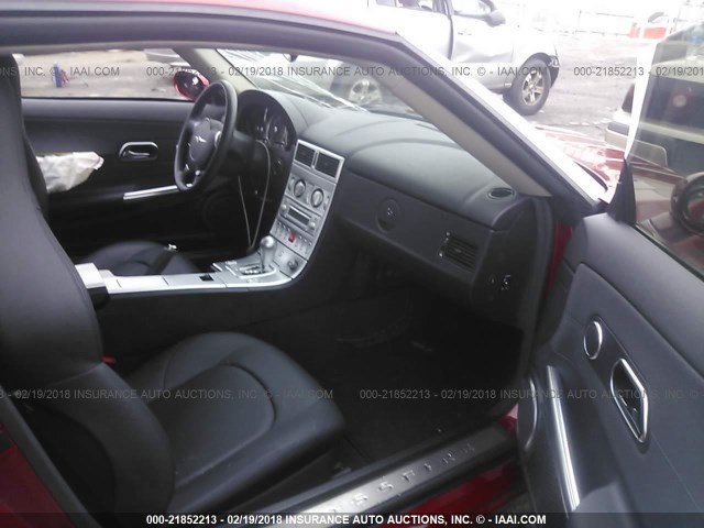 1C3LN69L38X074762 - 2008 CHRYSLER CROSSFIRE LIMITED RED photo 5