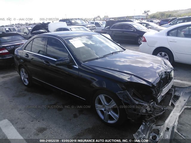 WDDGF8BB1AR131256 - 2010 MERCEDES-BENZ C 300 4MATIC BLACK photo 1