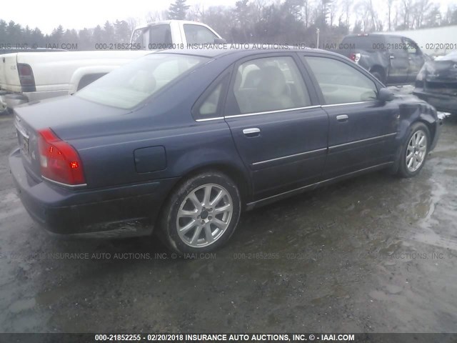 YV1TS59H641375379 - 2004 VOLVO S80 2.5T Dark Blue photo 4