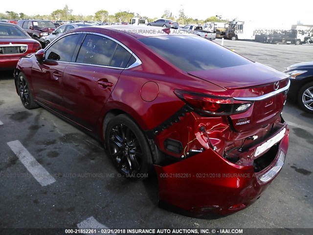 JM1GJ1W53G1464618 - 2016 MAZDA 6 GRAND TOURING RED photo 3