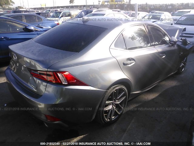 JTHBA1D26G5006551 - 2016 LEXUS IS 200T GRAY photo 4