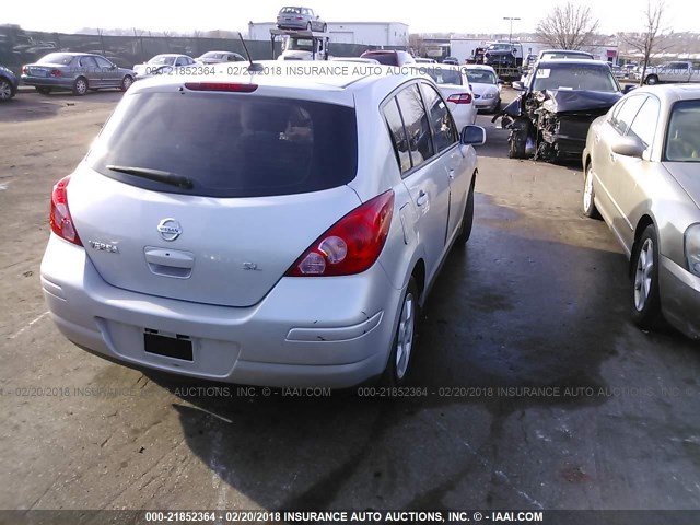 3N1BC13E89L382360 - 2009 NISSAN VERSA S/SL SILVER photo 4