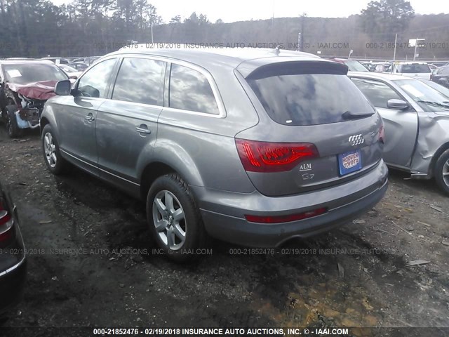 WA1AGAFE8CD000702 - 2012 AUDI Q7 PRESTIGE GRAY photo 3