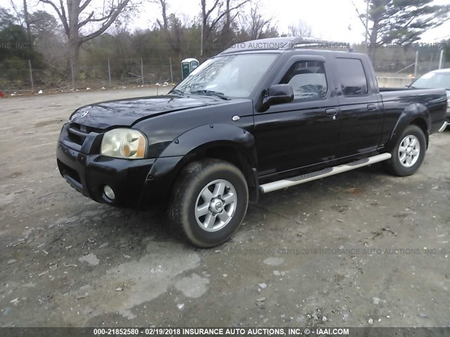 1N6ED29X73C443087 - 2003 NISSAN FRONTIER CREW CAB XE/CREW CAB SE BLACK photo 2